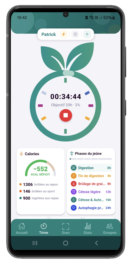 Pausons - Timer de jeûne intermittent